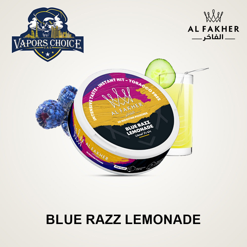 AL Fakher Nicotine Pouches Blue Razz Lemonade UAE Dubai
